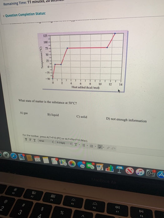Solved Remaining Time: 11 minute Question Completion Status: | Chegg.com