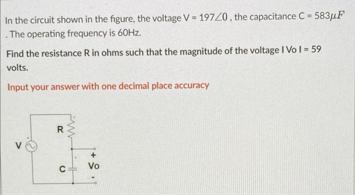 Solved In the circuit shown in the figure, the voltage V = | Chegg.com