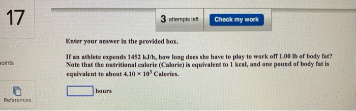 Solved 1 attempts left Check my work Enter your answer in | Chegg.com