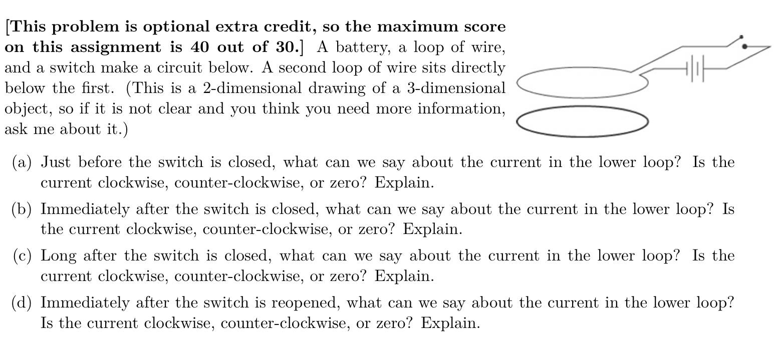 Solved [This problem is optional extra credit, so the | Chegg.com