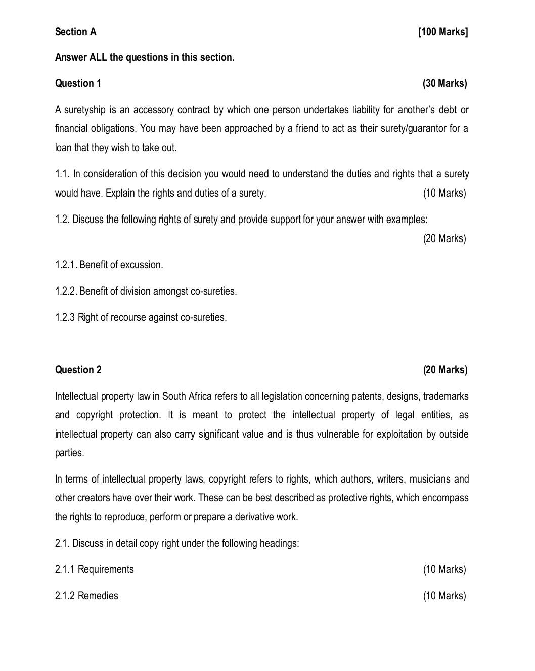 Solved Answer ALL the questions in this section. Question 1