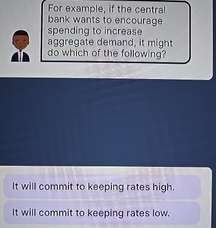 Solved For example, if the central bank wants to encourage | Chegg.com