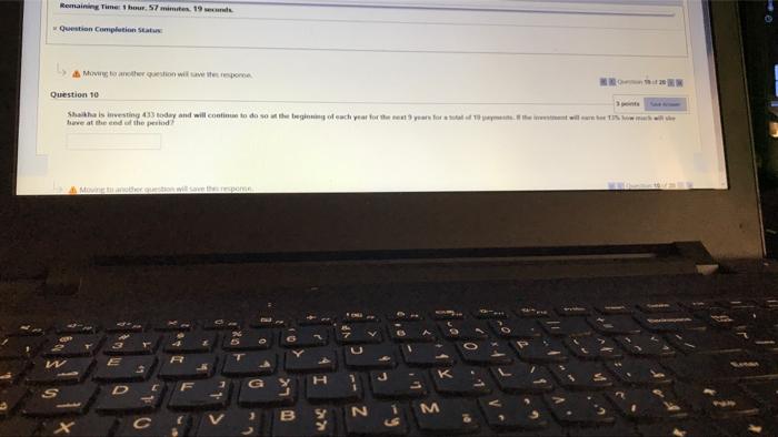 Solved Remaining Time 57 minste 19 Question Completion | Chegg.com