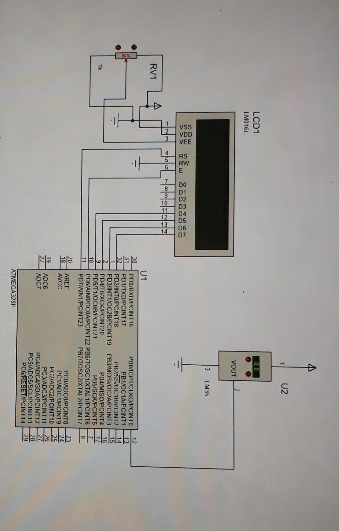 Digital Temperature Sensor Circuit using 8051 & AVR Microcontrollers