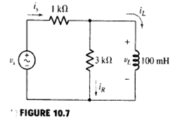 Solved Let Ys 40 Cos 8000t V In The Circuit Of Fig 10 7 Use T Chegg Com