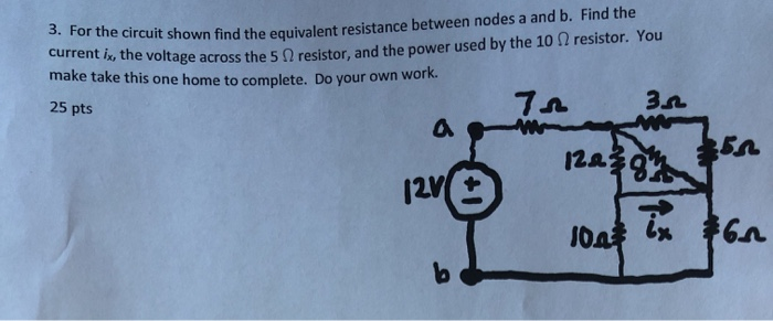 Solved 3. For The Circuit Shown Find The Equivalent | Chegg.com