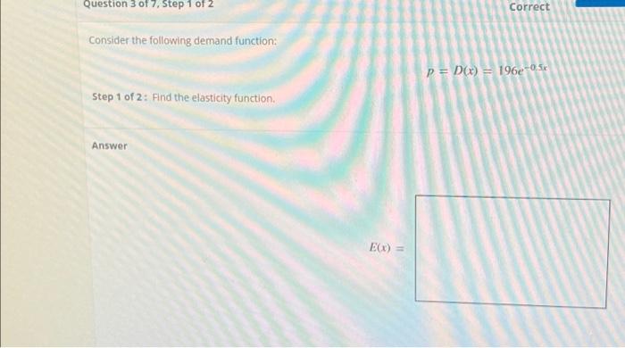 Solved Question 3 of 7, Step 1 of 2 Consider the following | Chegg.com