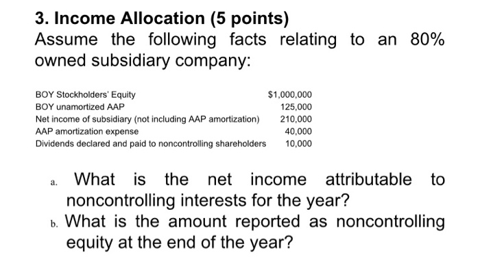 Member Net Income Allocation Calculation Solved 3. Income Allocation (5 points) Assume the following | Chegg.com