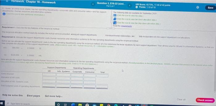 Solved Homework Chapter 16 - Homework Question 3, E16-22 | Chegg.com