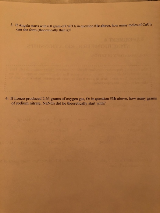 experiment 4 stoichiometry and theoretical yield