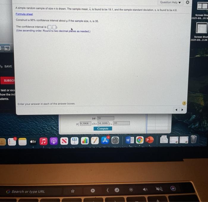 Solved Question Help A simple random sample of size nis | Chegg.com