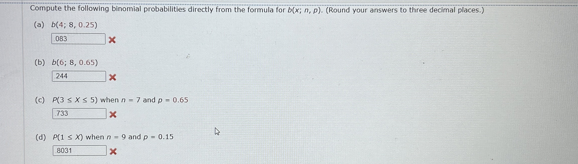 Solved How to solve Compute the following binomial | Chegg.com