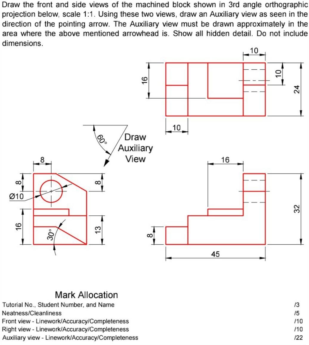 Solved Question 2 (50 marks) DURATION : 1 hr Draw the front | Chegg.com