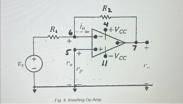 Fig. 5. Non-inverting op-ampFig. 6. IntegratorFig. 4. | Chegg.com
