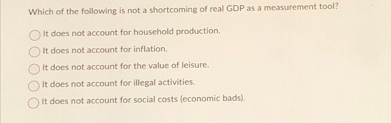 Solved Which of the following is not a shortcoming of real | Chegg.com