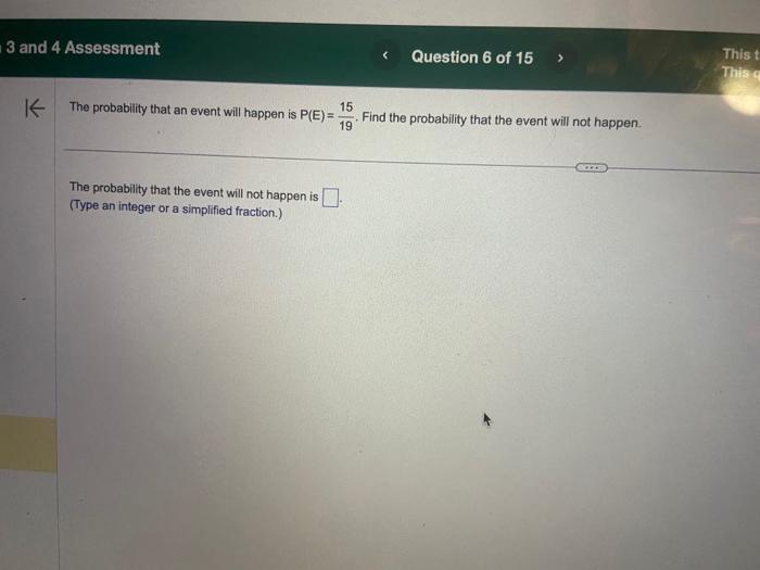 Solved The probability that an event will happen is | Chegg.com