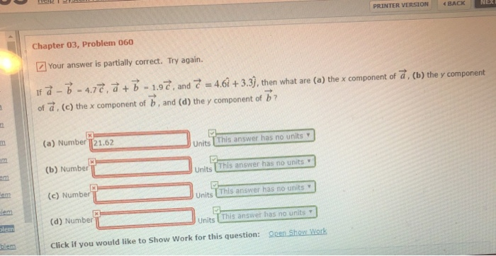 Solved If A-B=4.7C , A+B=1.9C, And C=4.6i+3.3j, Then What | Chegg.com