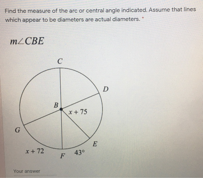3 point measure of an arc