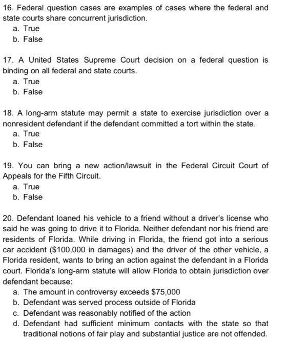 statute for jurisdiction for fifth circuit court of appeals