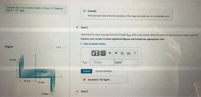 Solved Consider the cross section shown in Figure 1). | Chegg.com