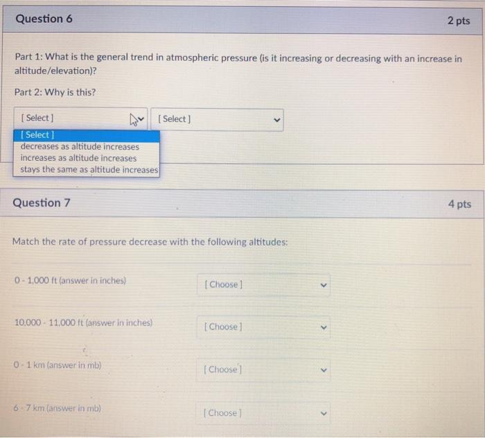 Solved Question 6 2 pts Part 1: What is the general trend in | Chegg.com