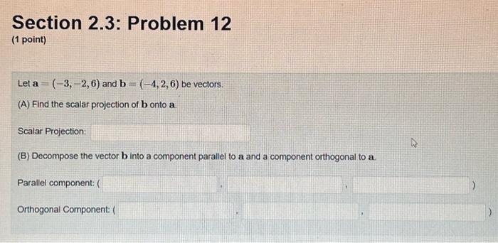 Solved Section 2.3: Problem 9 (1 point) Find the following | Chegg.com