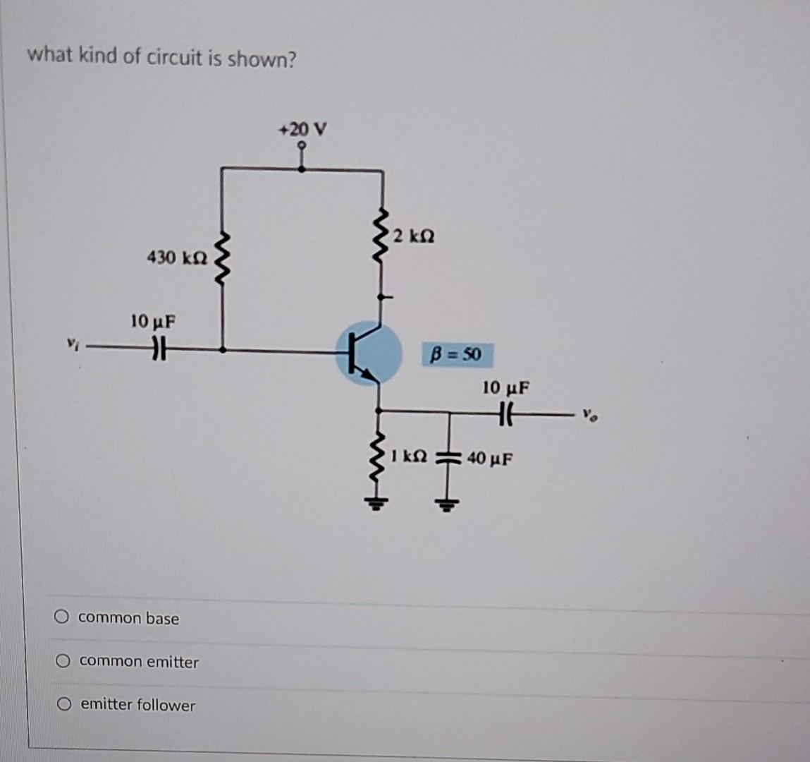 Solved For the given circuit below, the circuit is an | Chegg.com
