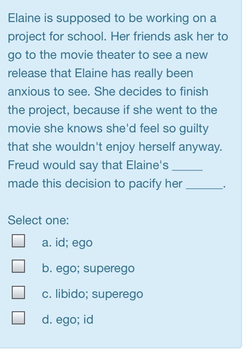 Solved Elaine Is Supposed To Be Working On A Project For Chegg Com