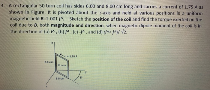 Solved when magnetic dipole moment of the coil is innthe | Chegg.com