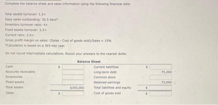 Solved Do not round intermediate calculations. Round your | Chegg.com