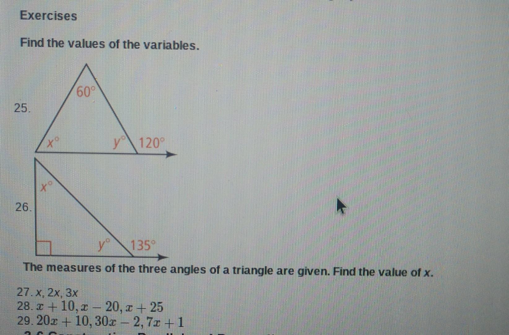 Solved Find the values of the | Chegg.com