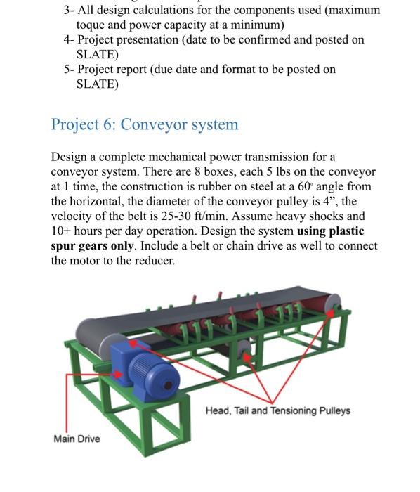 3- All design calculations for the components used | Chegg.com