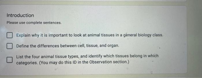 Solved Introduction Please use complete sentences. Explain 