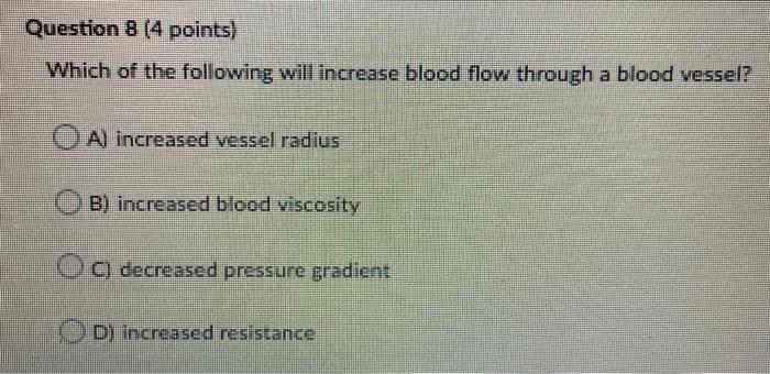 Solved Question 8 (4 points) Which of the following will | Chegg.com