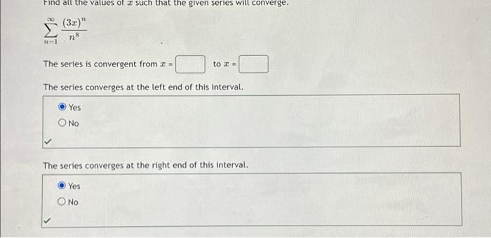 Solved Find All The Values Of A Such That The Given Series