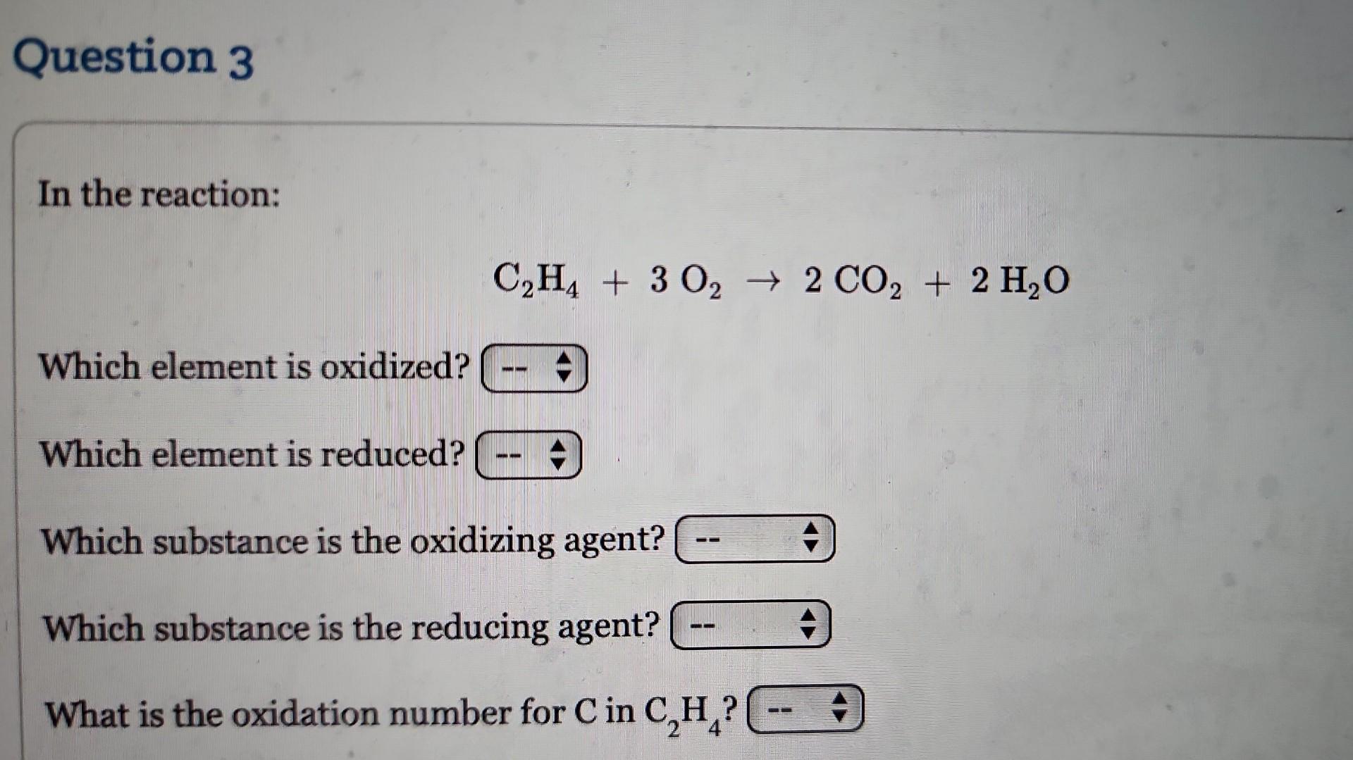 Solved Identify the type of each of the following reactions