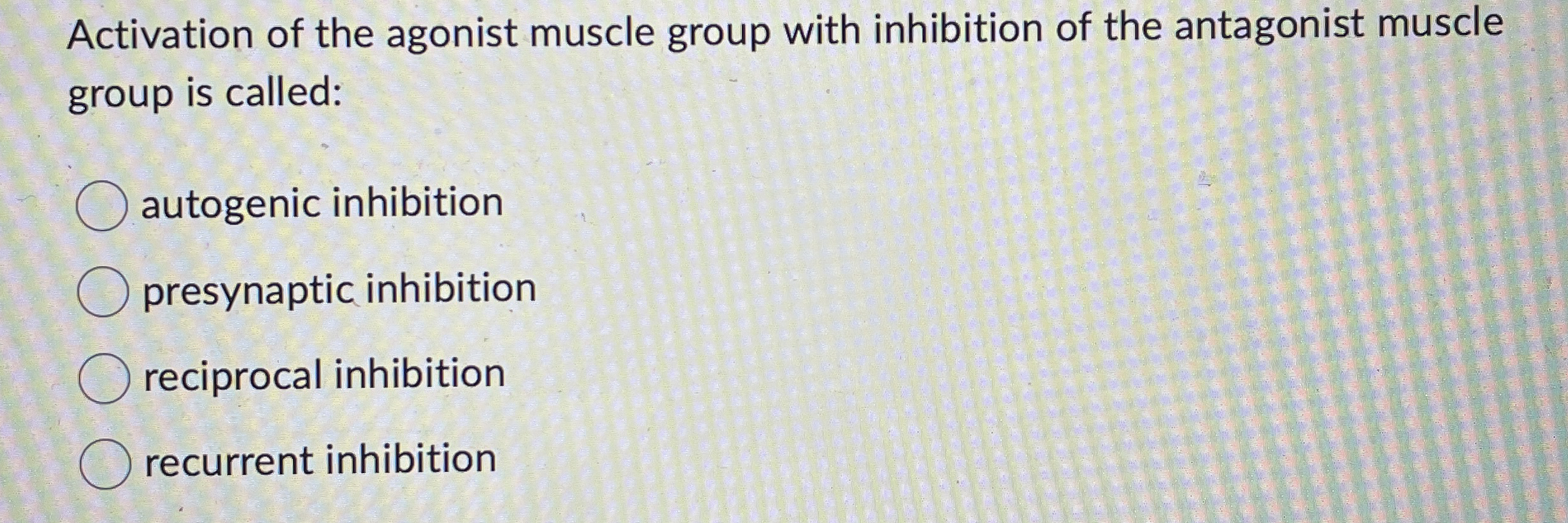Solved Activation of the agonist muscle group with | Chegg.com