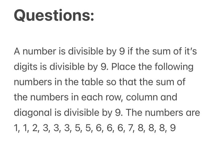 754 is a number divisible by 9
