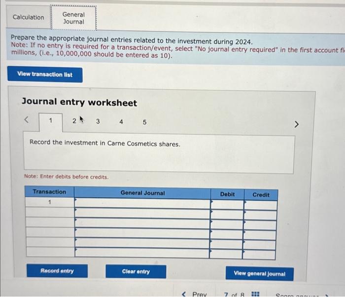 Solved Prepare the appropriate journal entries related to | Chegg.com