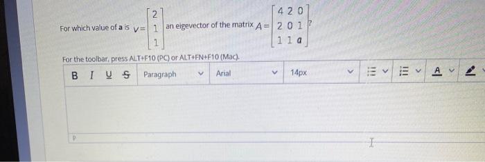 Solved N 2 47 For Which Value Of Als V An Eigevector Chegg Com