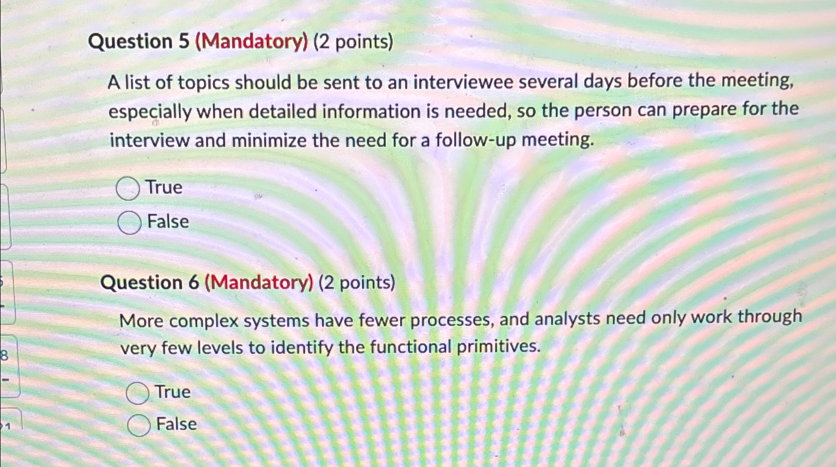 Solved Question 5 (Mandatory) (2 ﻿points)A list of topics | Chegg.com