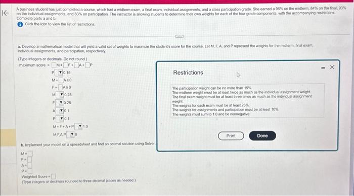 Solved Compiete parts a and b. Click the icon to vew the | Chegg.com