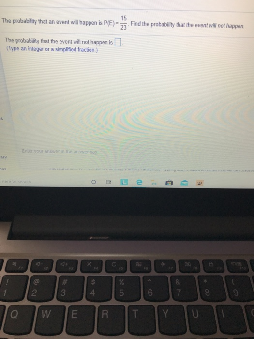 Solved The probability that an event will happen is PE)= | Chegg.com