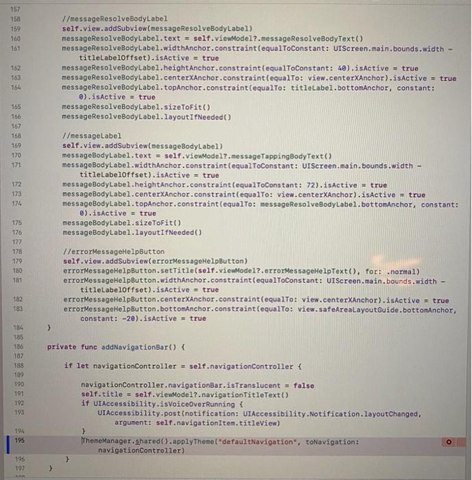 Solved Disregard the errors. Given the Swift code Error | Chegg.com