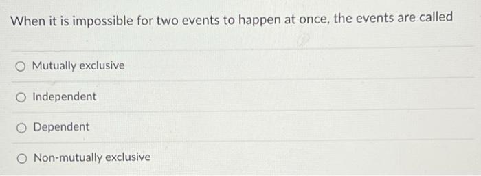 Examples Of Impossible Events