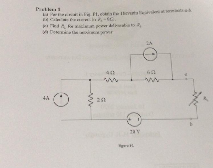 Solved Problem 1 (a) For The Circuit In Fig. P1, Obtain The | Chegg.com