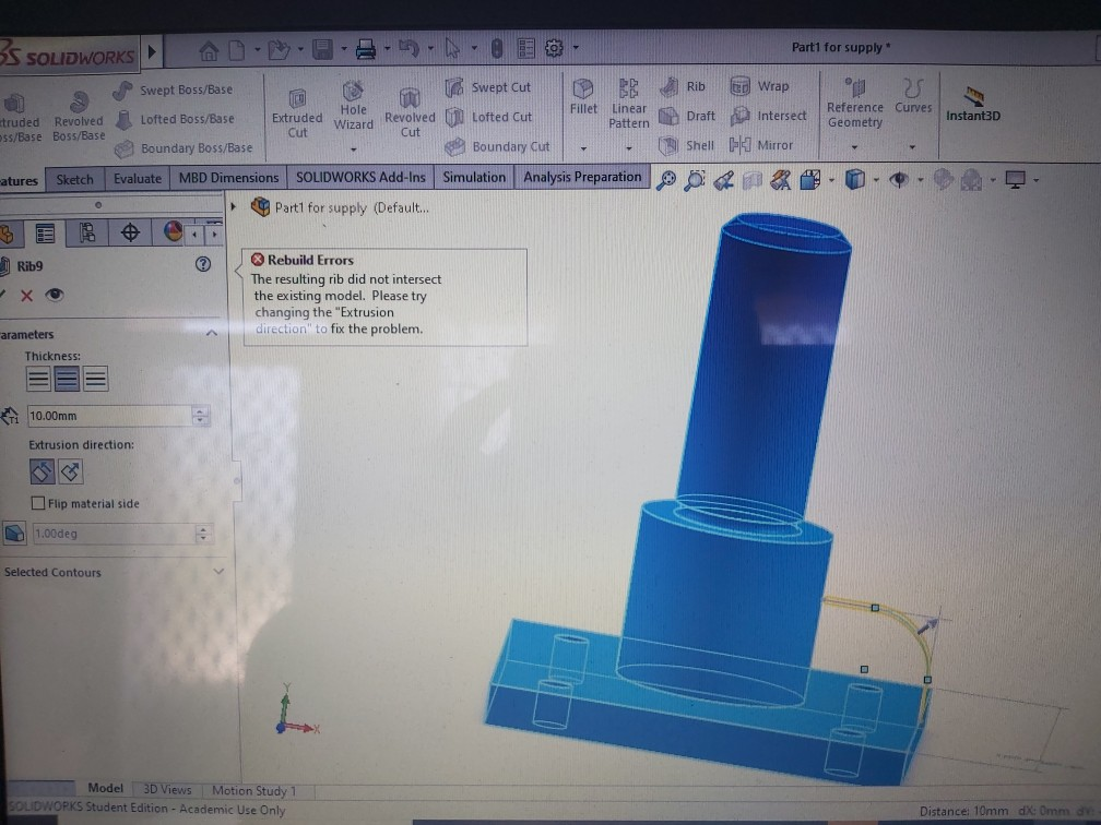how to rib in solidworks 2019 how to rib in solidworks 2019