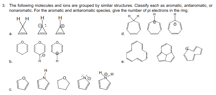 Solved 3. ﻿The following molecules and ions are grouped by | Chegg.com