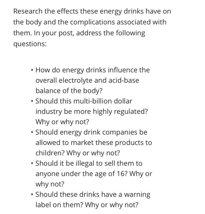 energy drink warning label