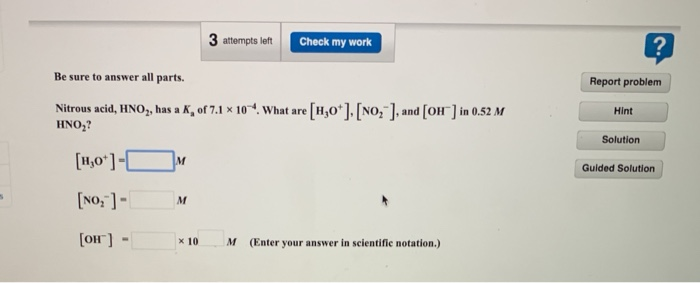 Solved 3 attempts left Check my work Be sure to answer all | Chegg.com